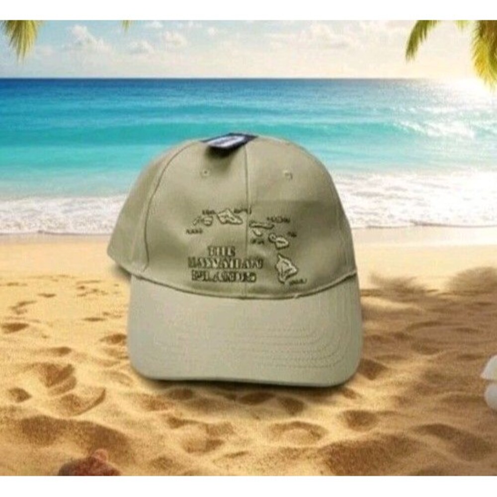 NWT The Hawaiian Islands Hawaii Resort Tropical Vacation Strapback Cap Hat